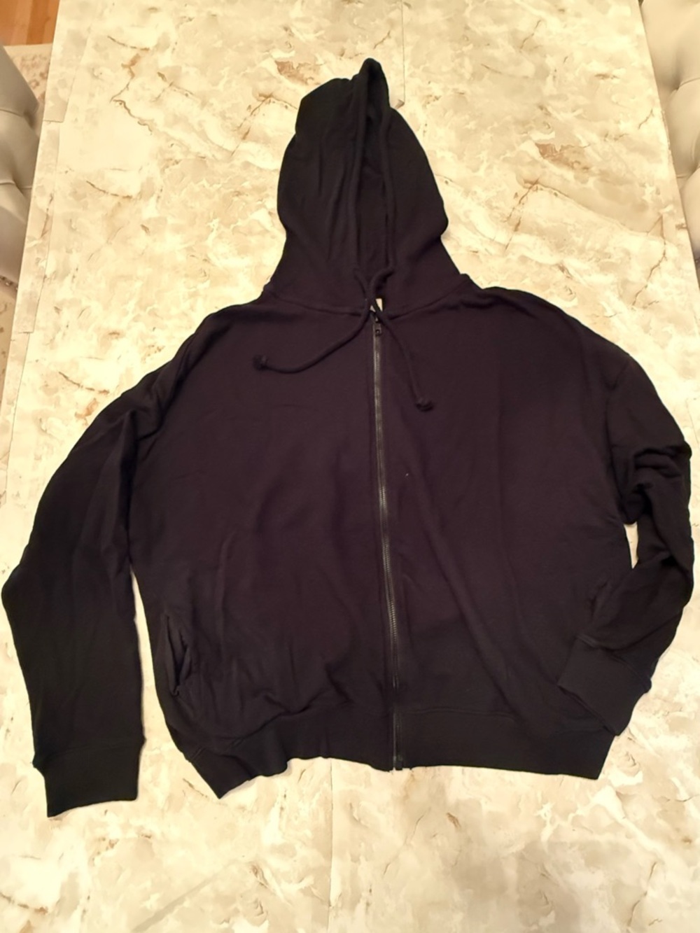 Universal Thread Black Zip-Up Hooded Jacket